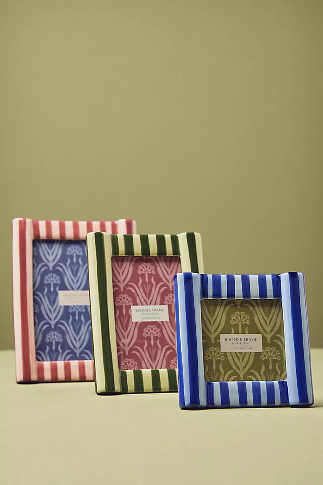 Brooke Striped Picture Frame