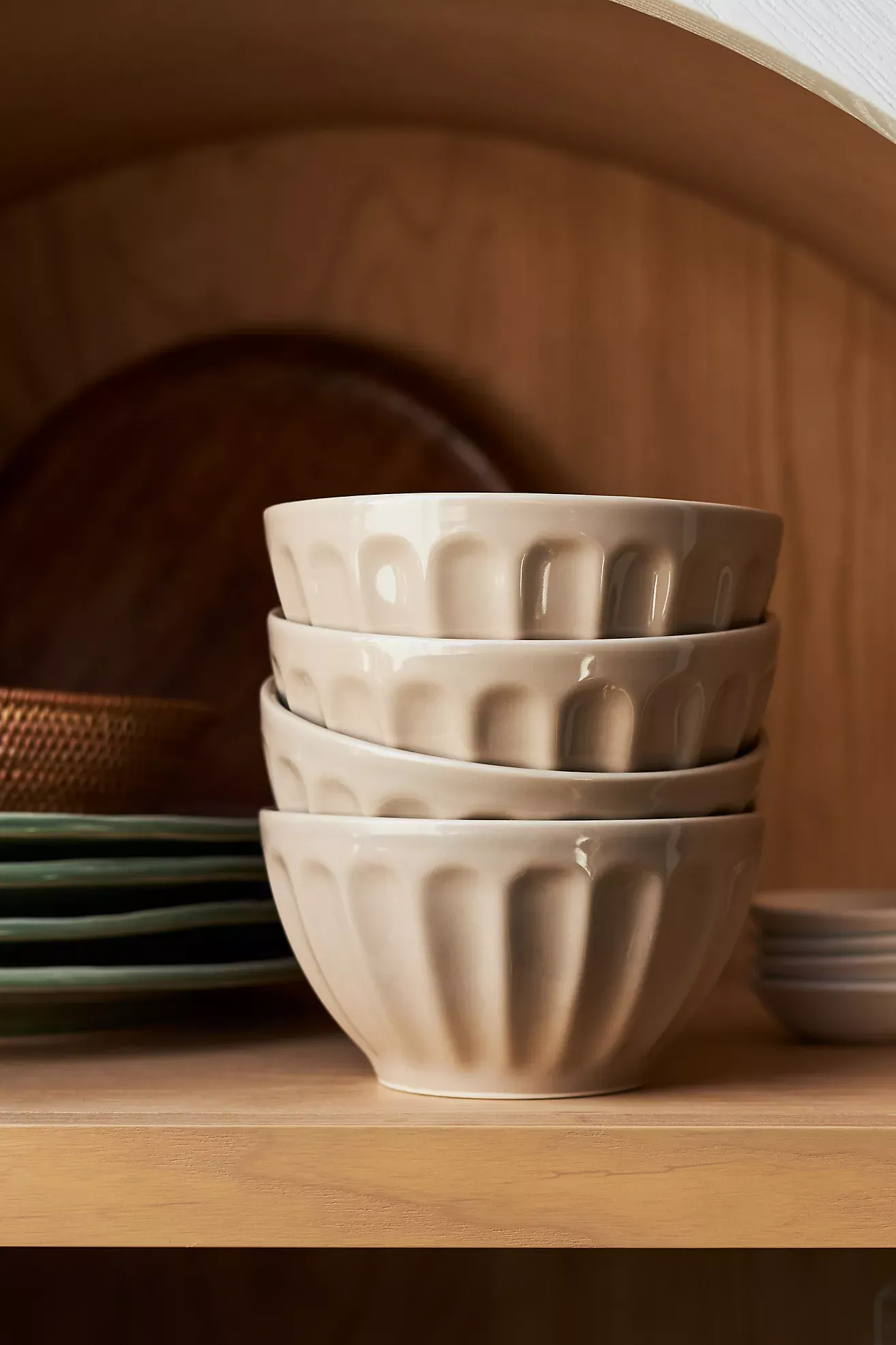 The Latte Stoneware Cereal Bowls, Set of 4: Amelie Edition