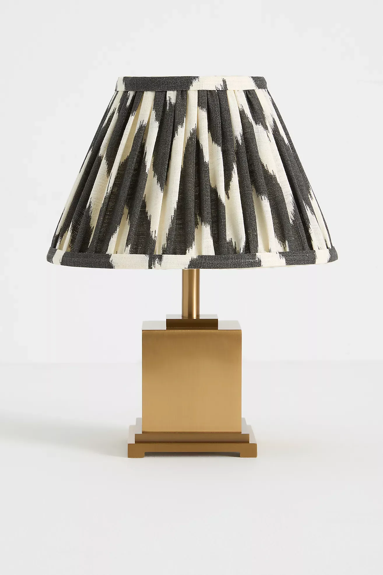 Pooky The Walter Cordless Rechargeable Metal Ruched Shade Table Lamp