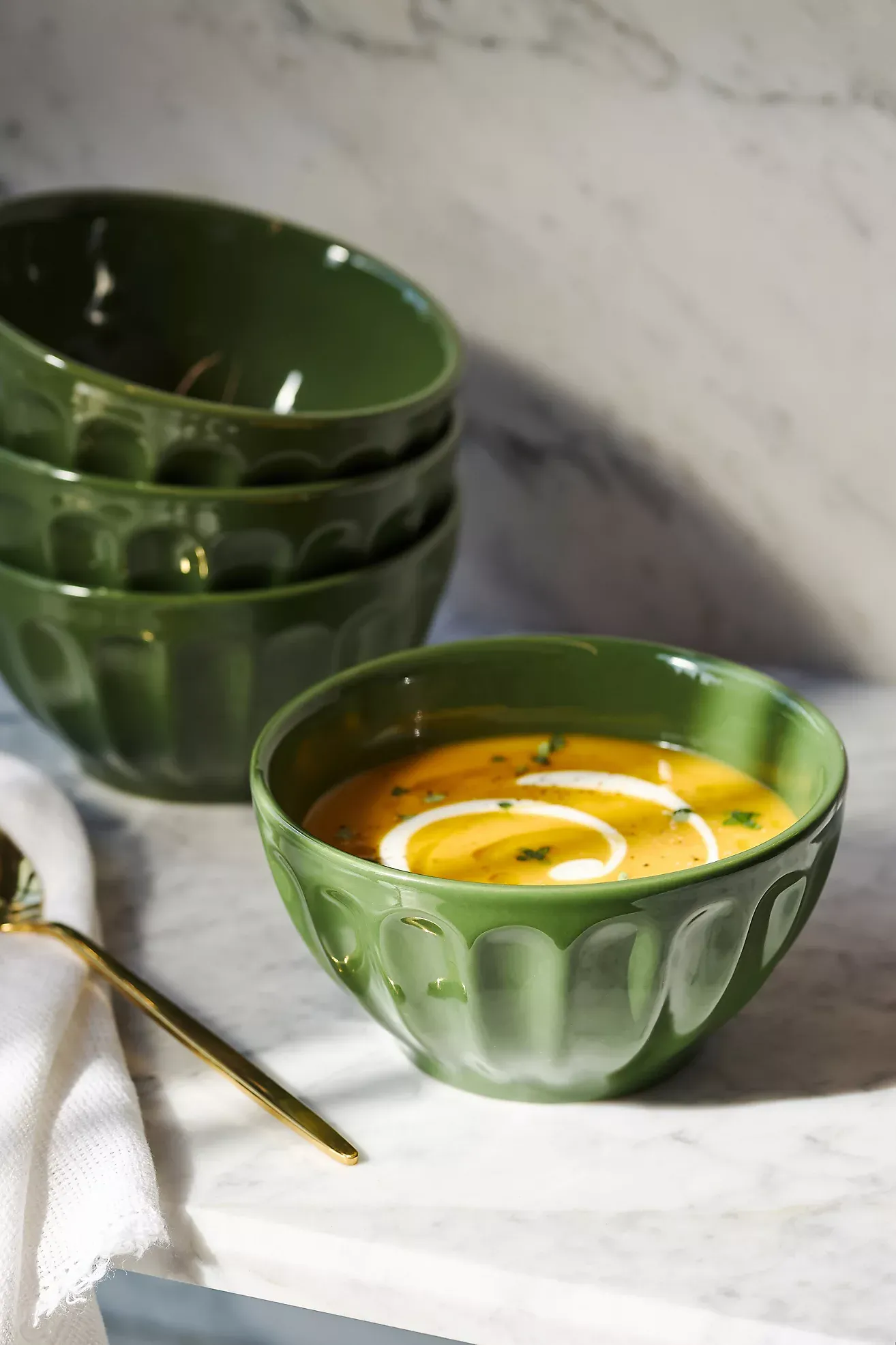 The Latte Stoneware Cereal Bowls, Set of 4: Amelie Edition