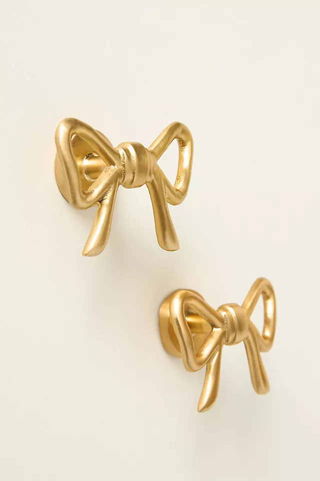 Natalia Bow Knobs, Set of 2