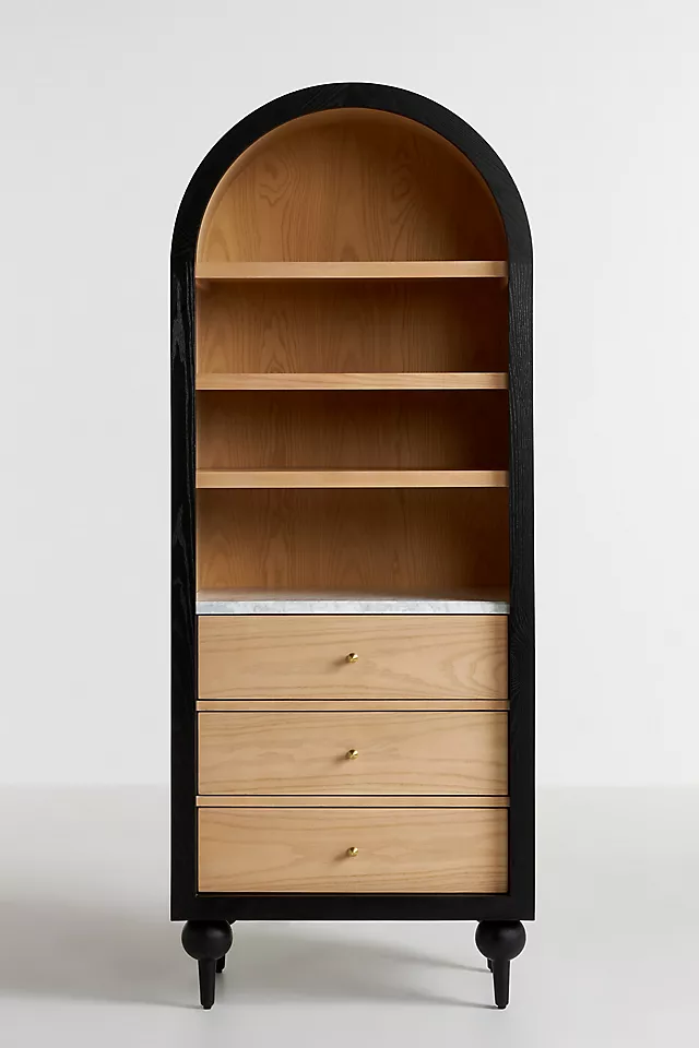 The Fern Marble Top Bookcase