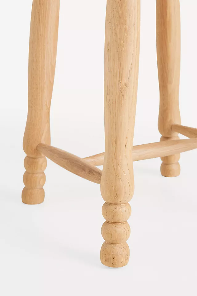Pierre Turned Wood Counter Stool