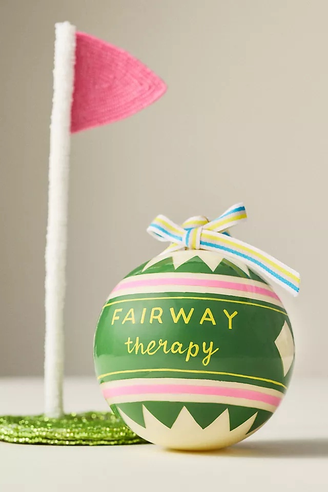 Go Sports Glass Ornament