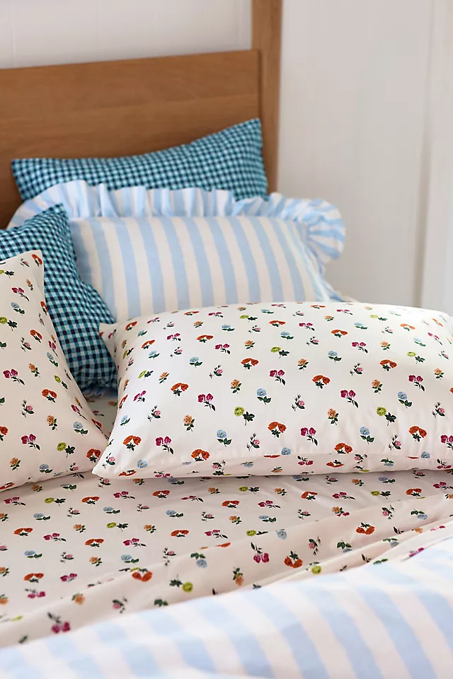 The Organic Cotton Sateen Printed Sheet Set by Maeve