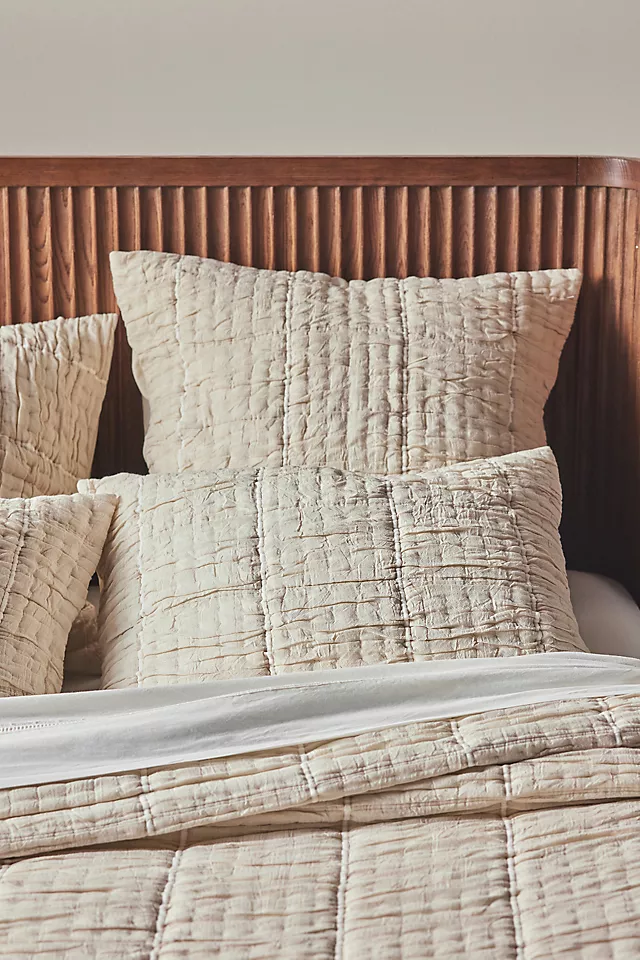 Striped Cotton Gauze Coverlet