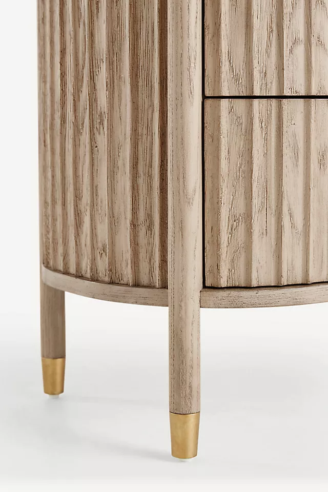 The Isla Fluted-Wood Three-Drawer Dresser