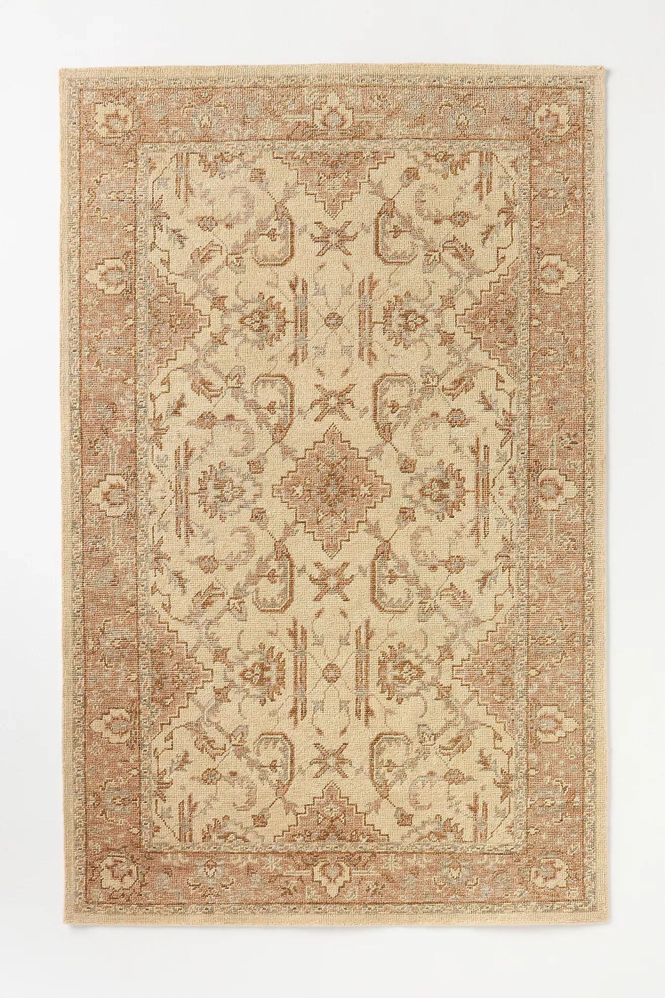Wool Hand-Knotted Persian-Style Rug