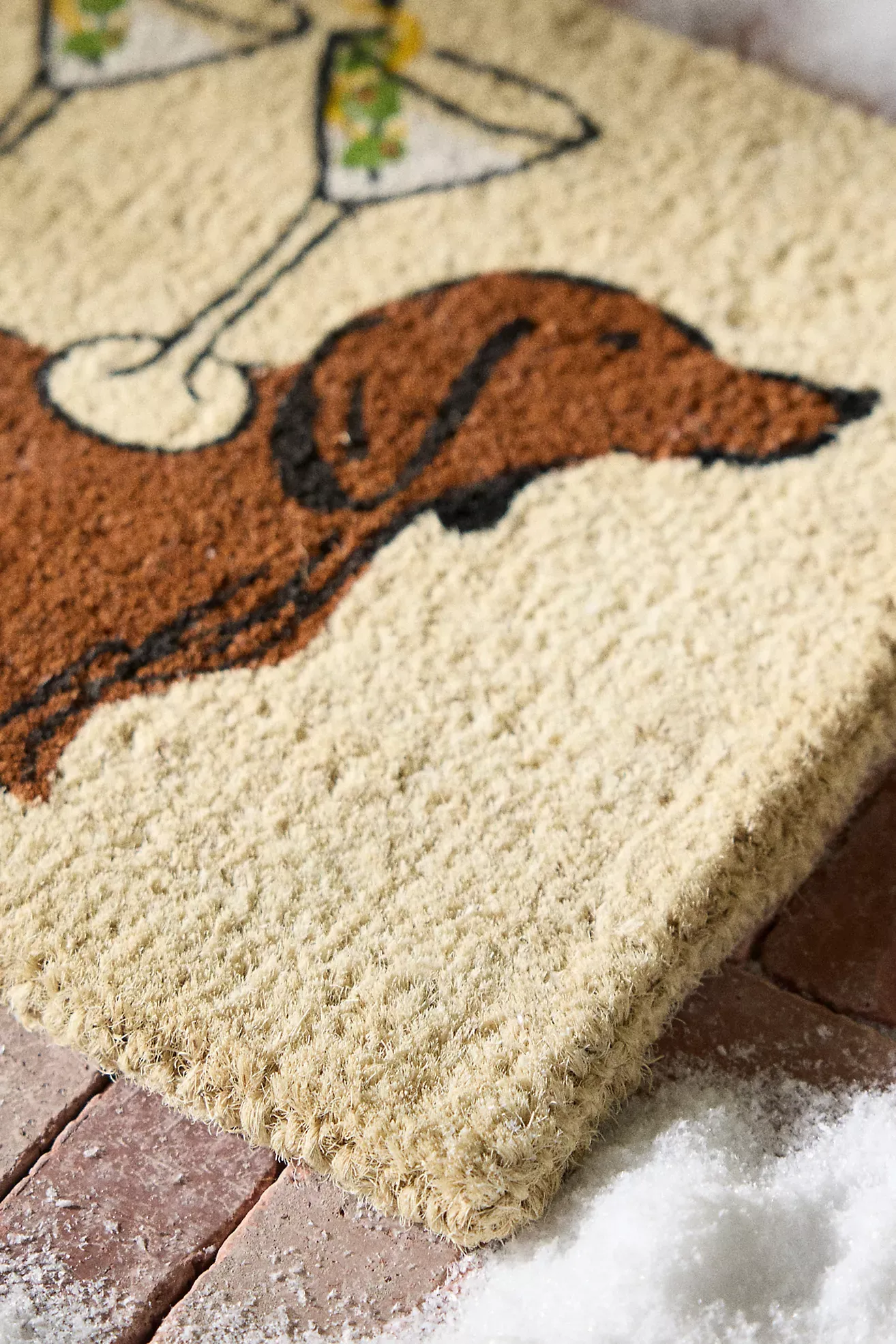 Martini Dachshund Printed Coir Doormat