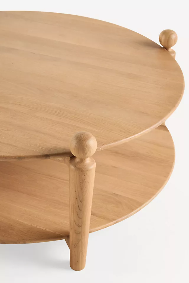 Roma Oak Round Coffee Table