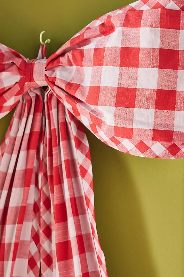 Gingham Bow Tree Topper