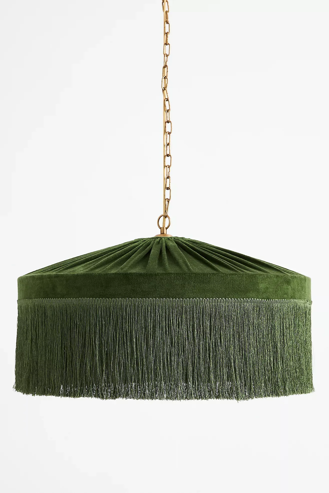 Sinclair Tassel-Fringed Velvet Pendant