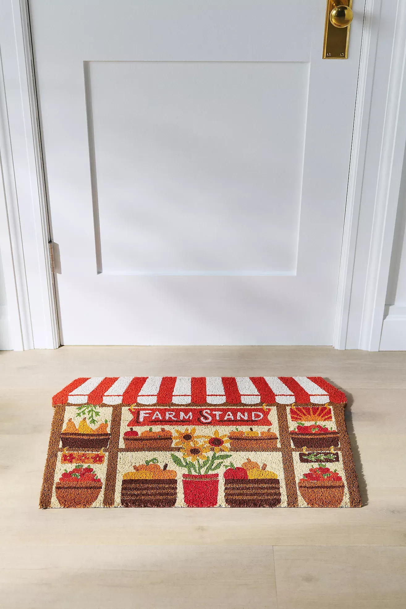 Farm Stand Coir Printed Doormat