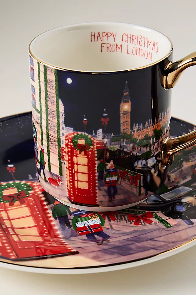 Holiday in the City Stoneware Mug