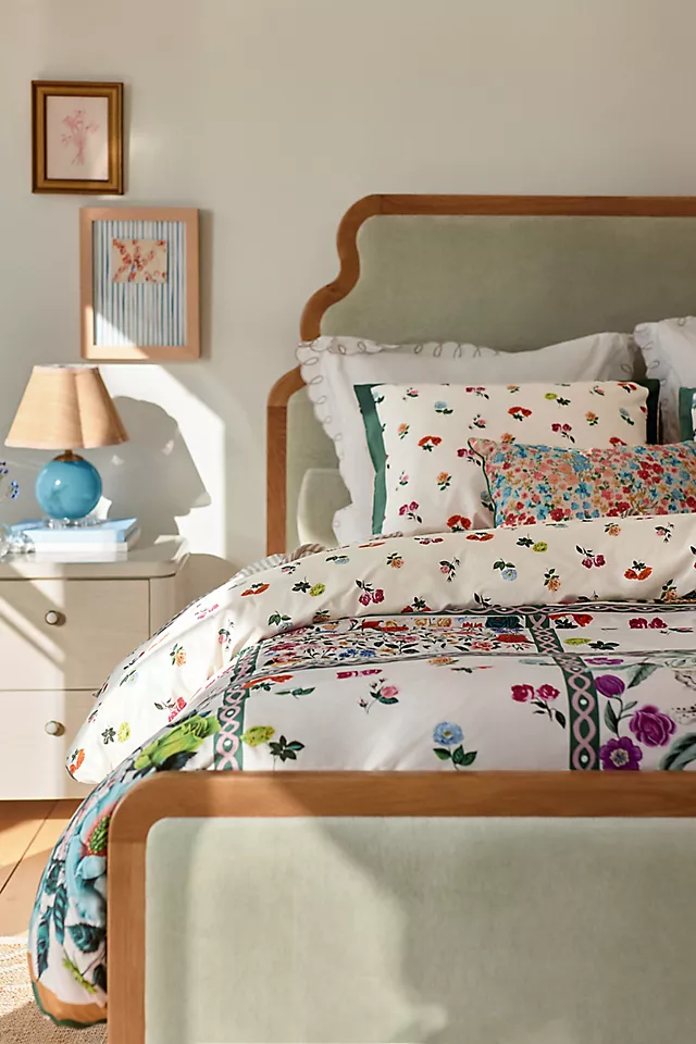 The Organic Cotton Sateen Printed Sheet Set by Maeve