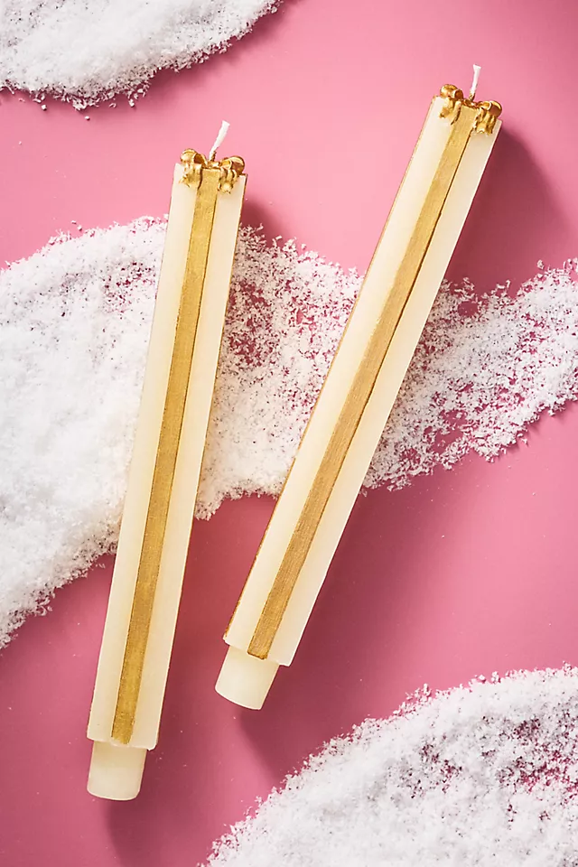 Gift Box Taper Candles, Set of 2