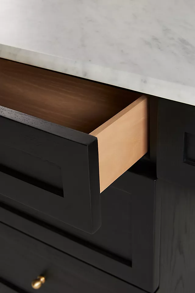 Fern Marble Top Executive Desk