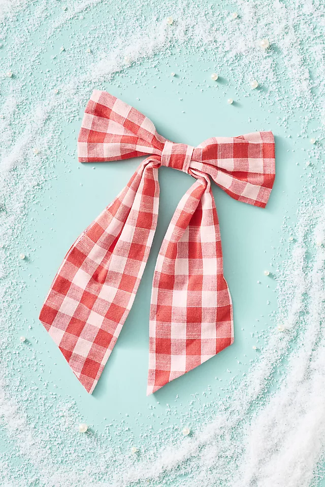 Gingham Bow Ornament