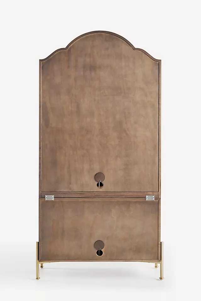 Livia Glass & Wood Storage Hutch