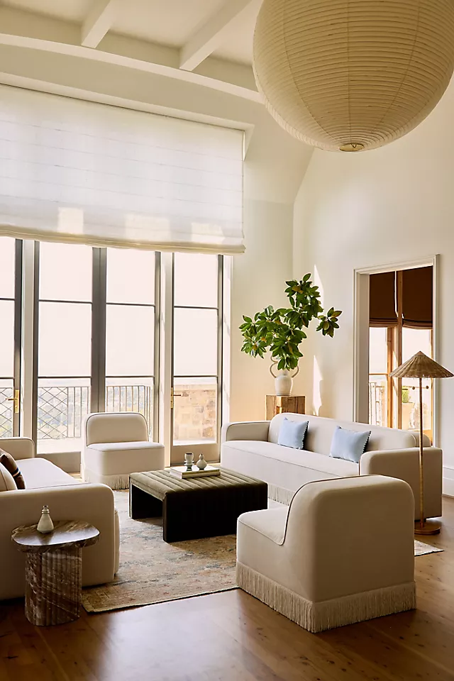 Sinclair Performance Linen Fringe Sofa