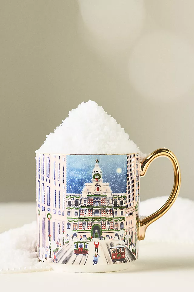 Holiday in the City Stoneware Mug