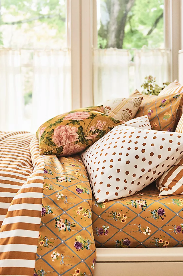 The Organic Cotton Sateen Printed Sheet Set by Maeve