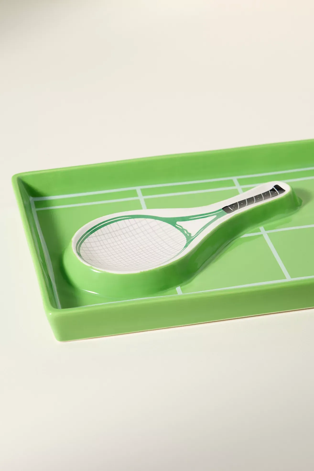 Tennis Court Chip & Dip Serving Platter