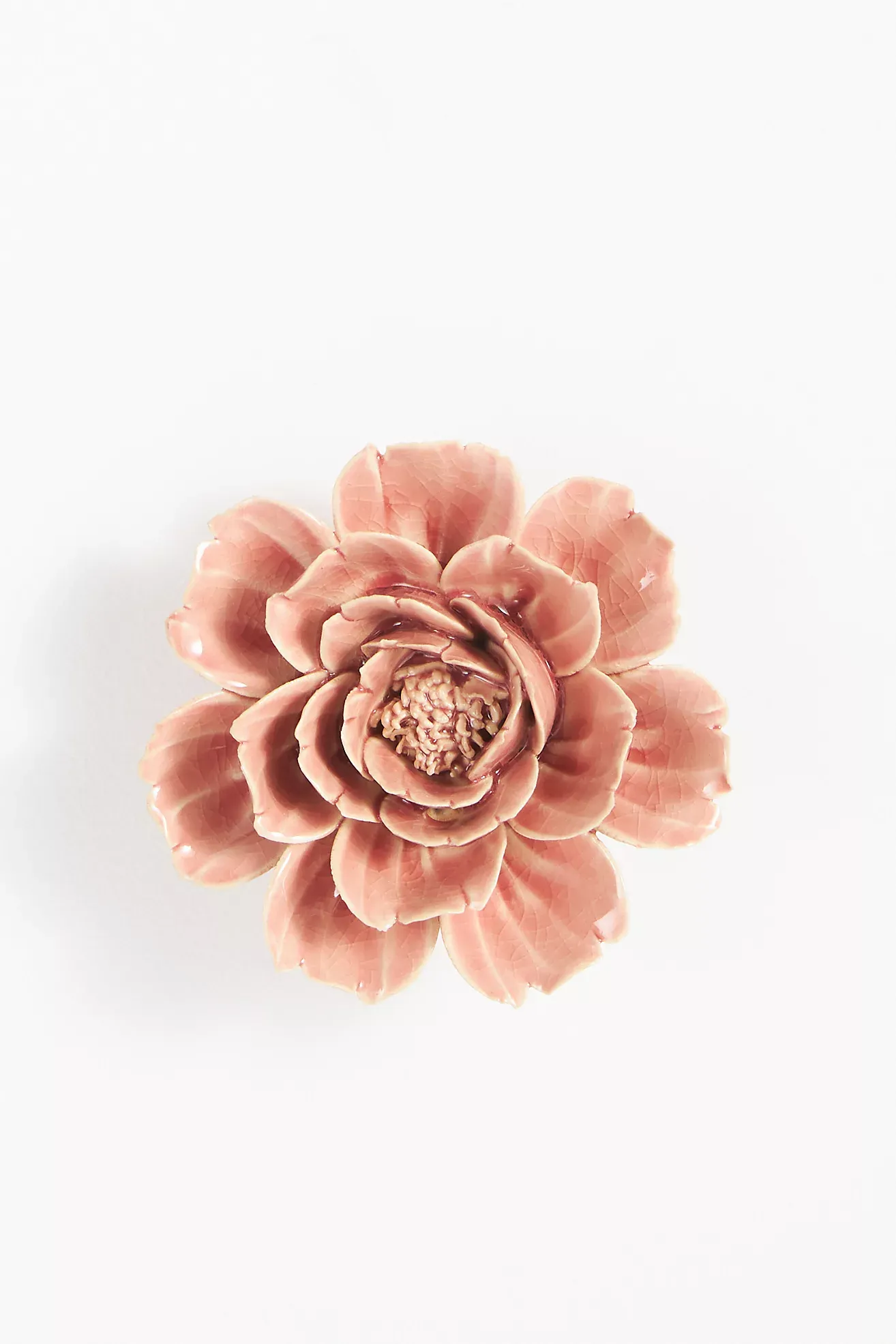 Pink Ceramic Flower Gallery Wall Charm
