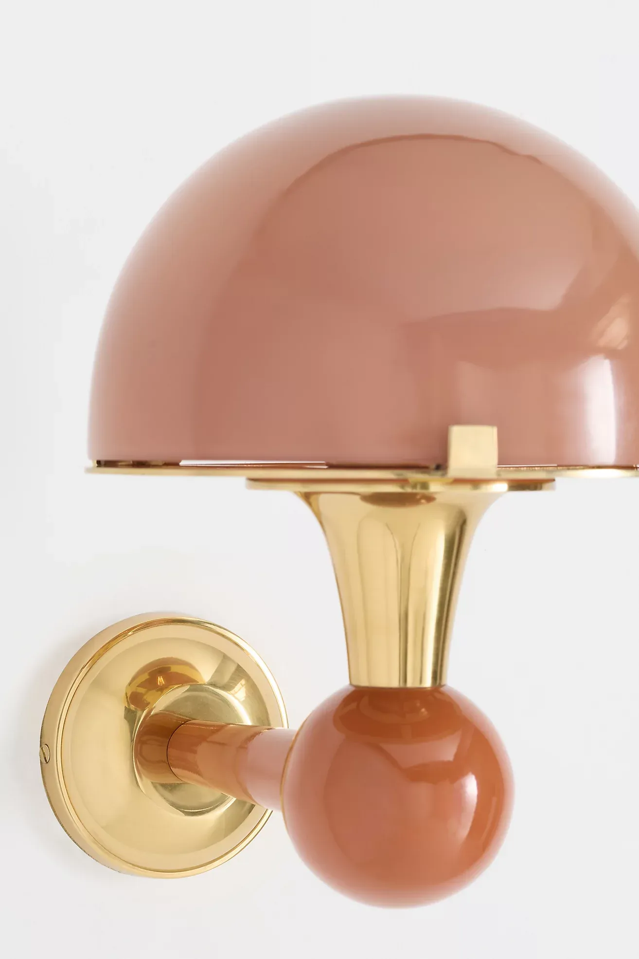 Merve Kahraman Cabinet of Curiosities Mushroom Glass Sconce Wall Light