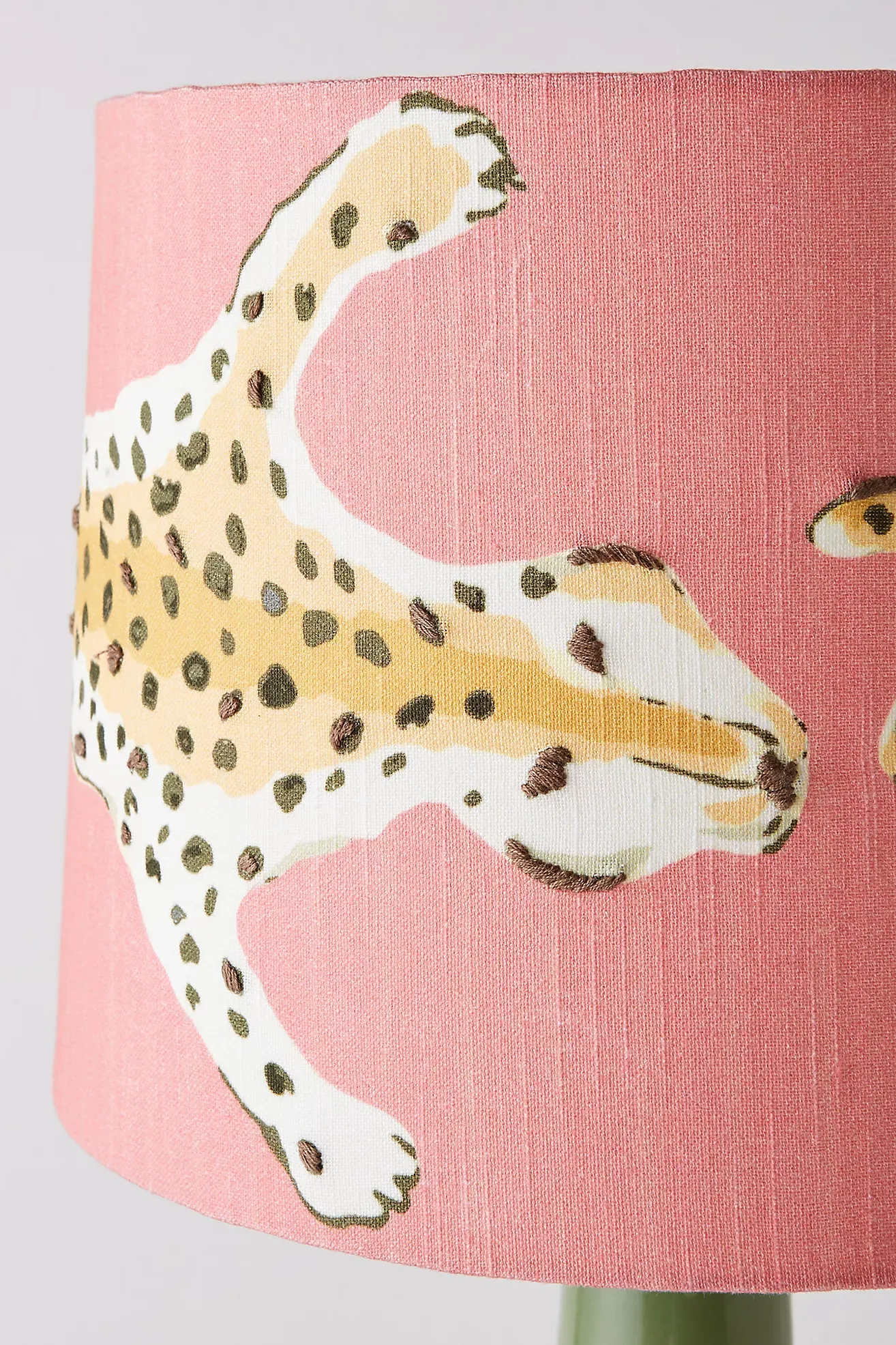 Dana Gibson Leopard Drum Lamp Shade