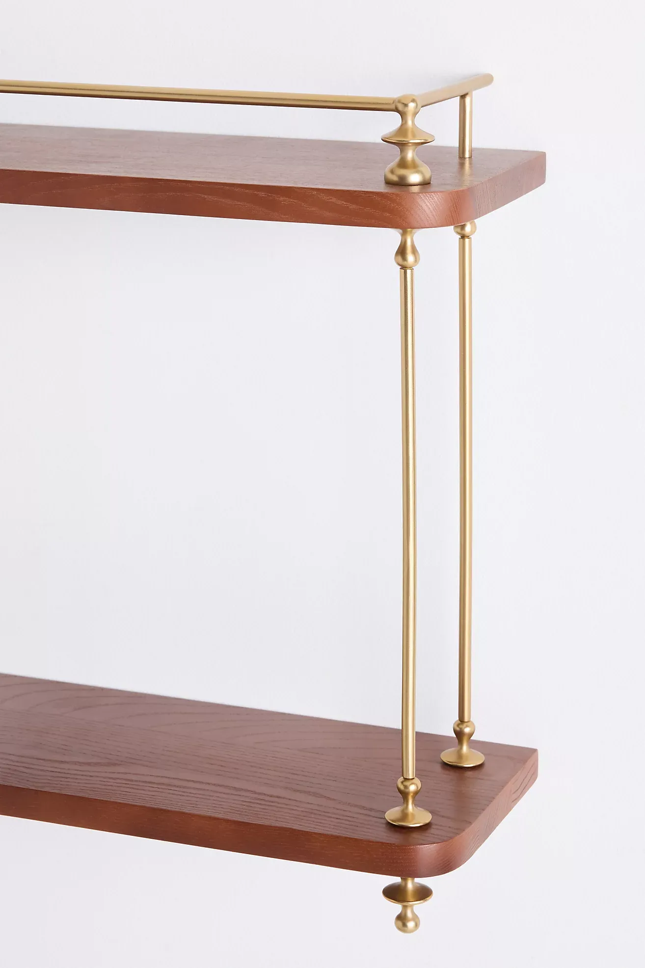 Amara Two-Tier Wood Shelving Unit