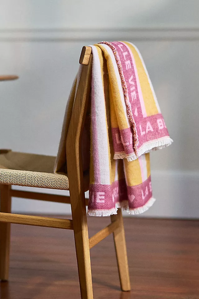 Woven Jacquard Patterned Throw Blanket