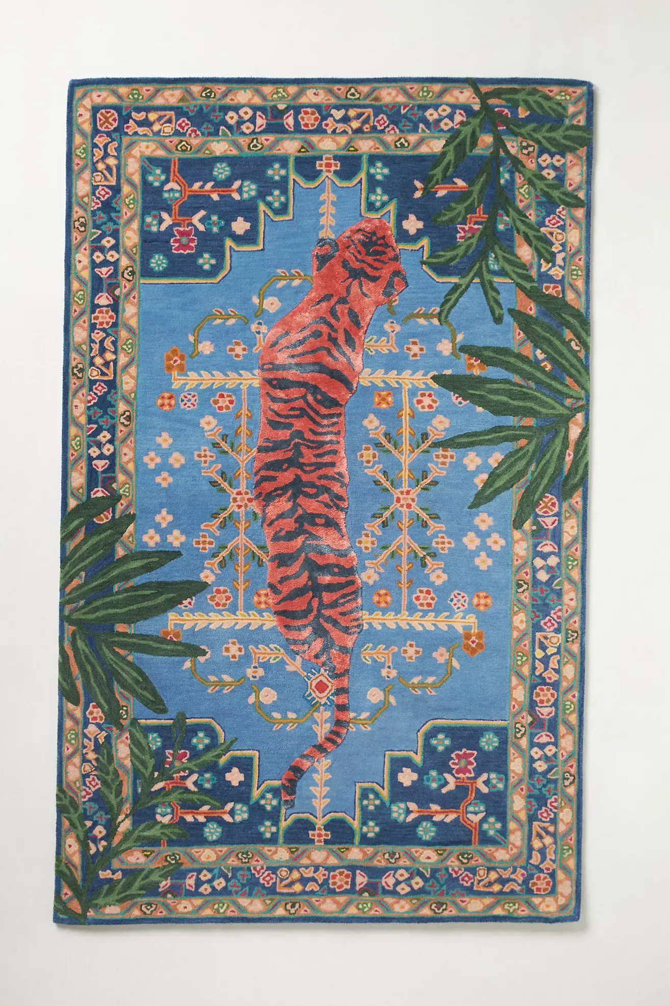 Wool Bengal Tiger Hand-Tufted Rug
