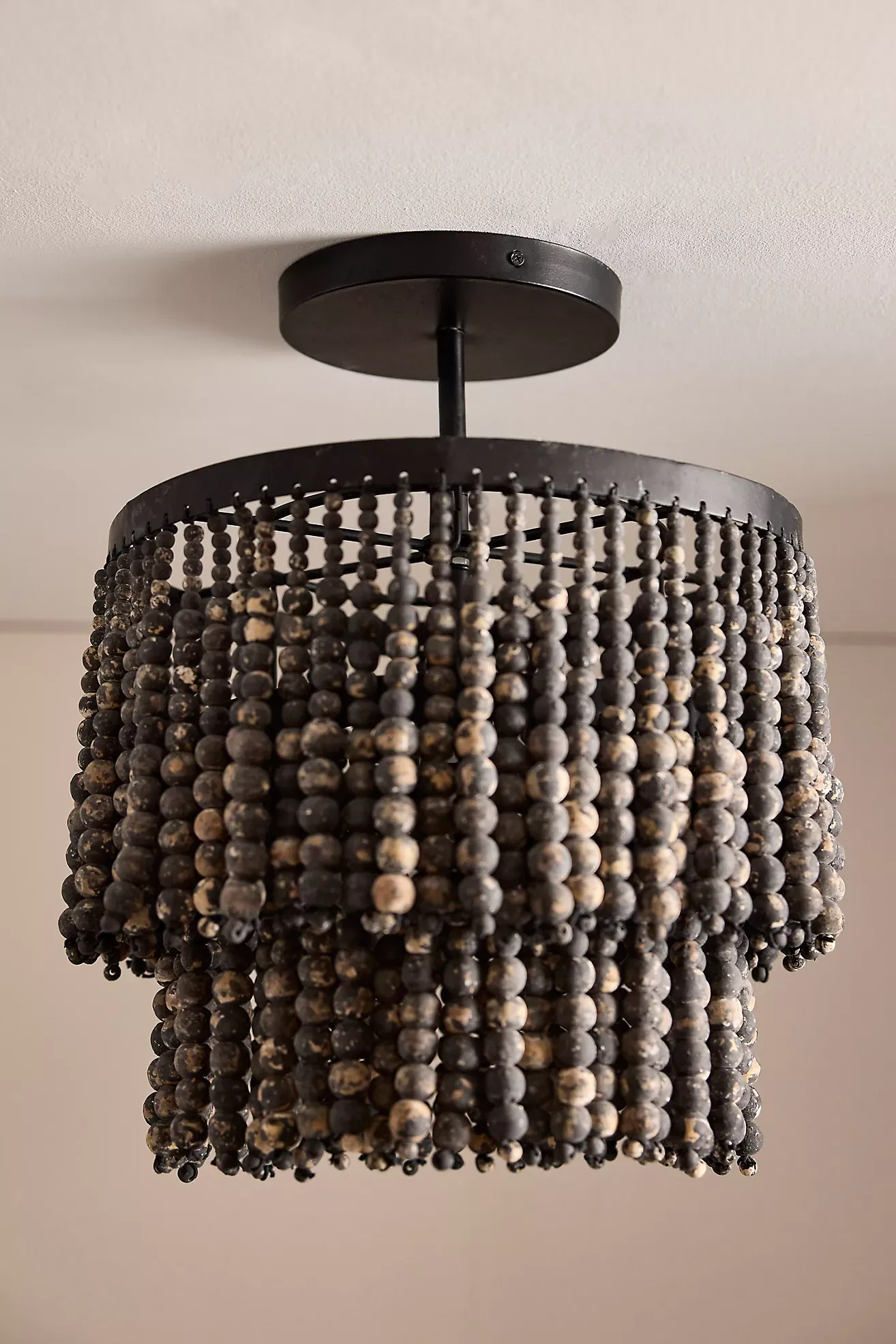 Beaded Flush Mount Ceiling Light
