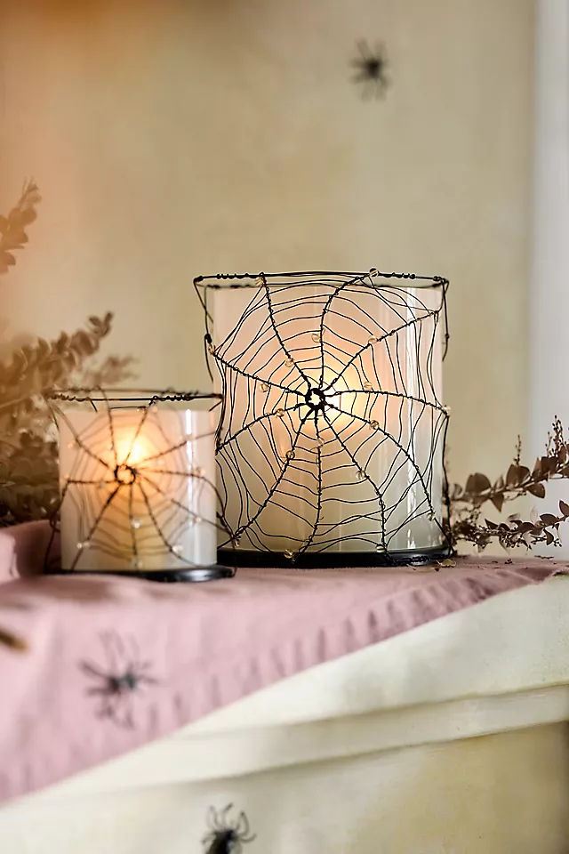 Spider Web Candle Holder