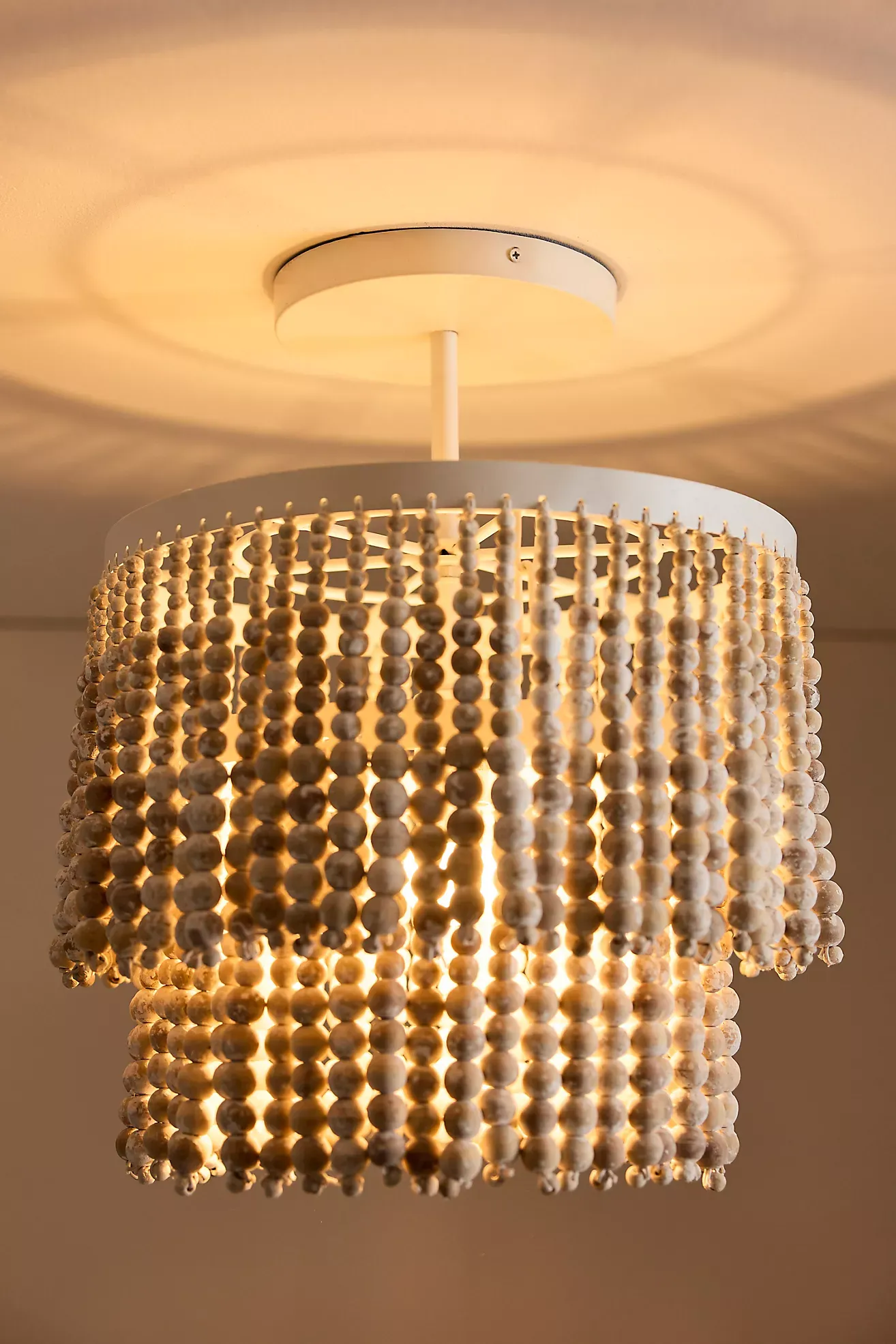 Beaded Flush Mount Ceiling Light
