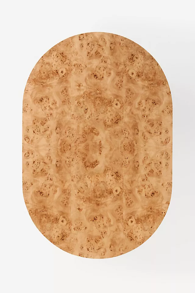 Scout Burl Wood Fluted Coffee Table