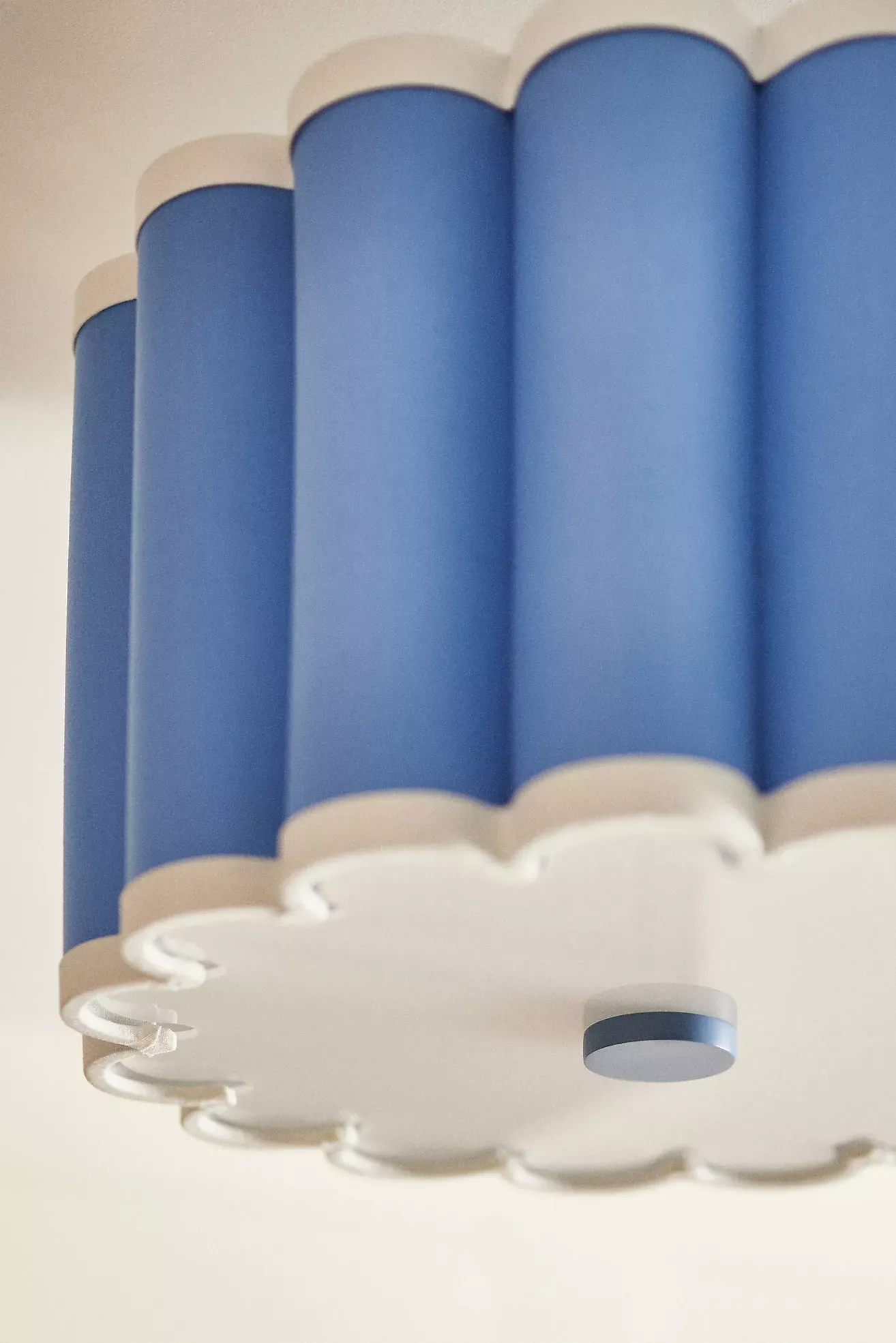 Maeve Scalloped Fabric Flush Mount Ceiling Light