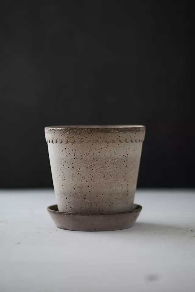 Bergs Helena Terracotta Pot + Saucer Set