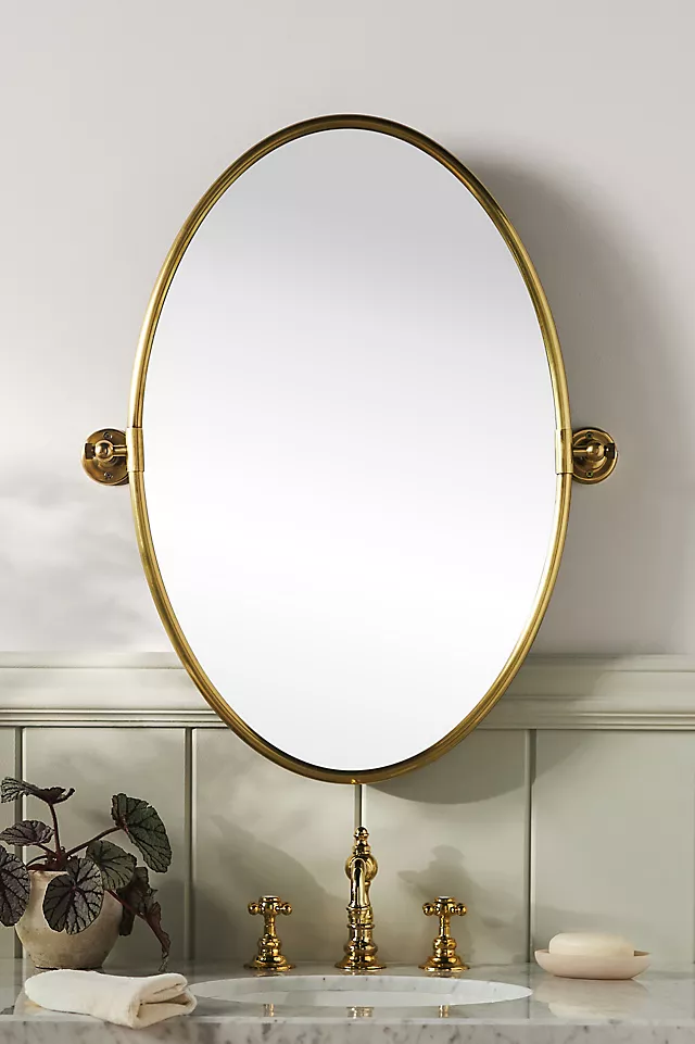 Burnish Brass Mirror