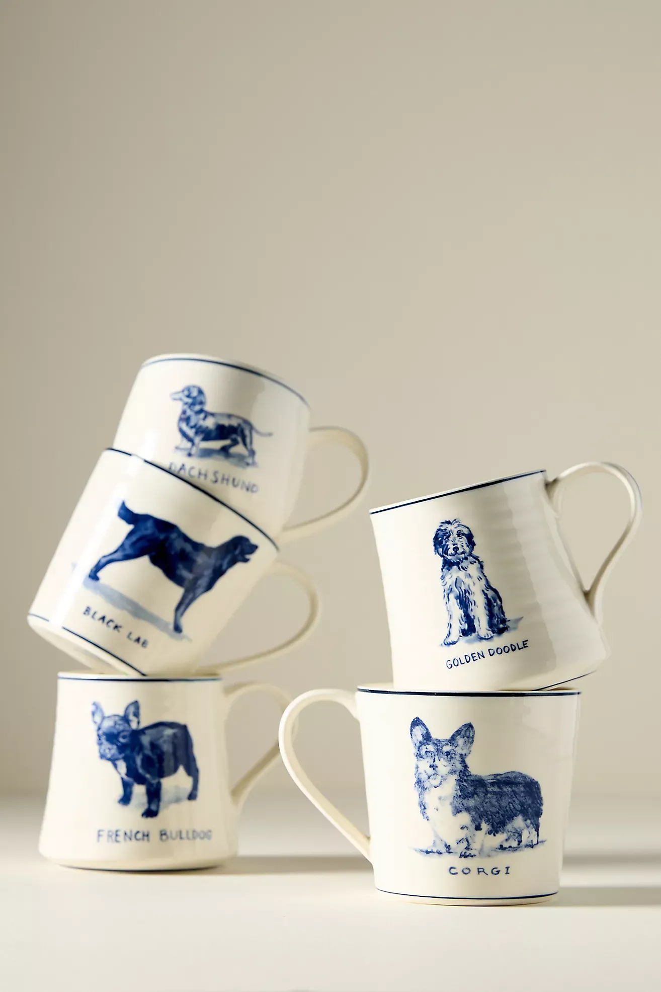 Molly Hatch Stoneware Dog Mug