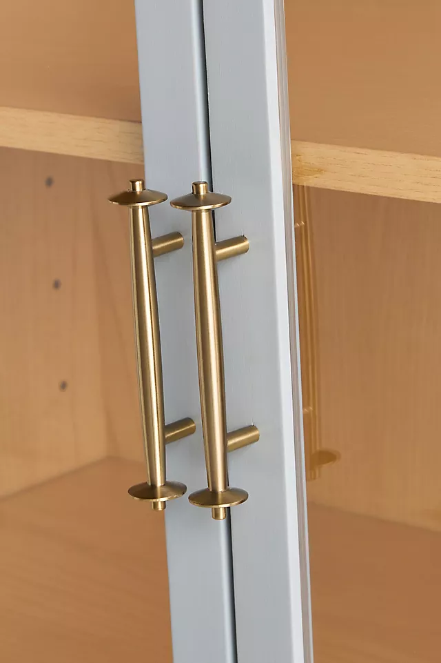 Livia Glass & Wood Storage Hutch