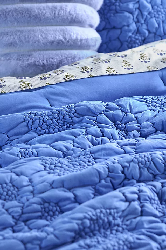 Dahlia Cotton Jersey Floral Quilt