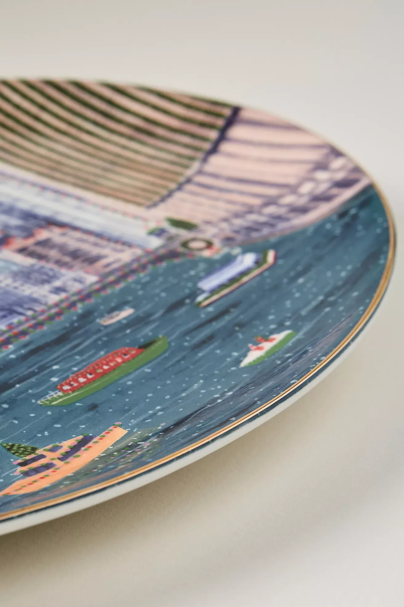 Holiday in the City Stoneware Platter