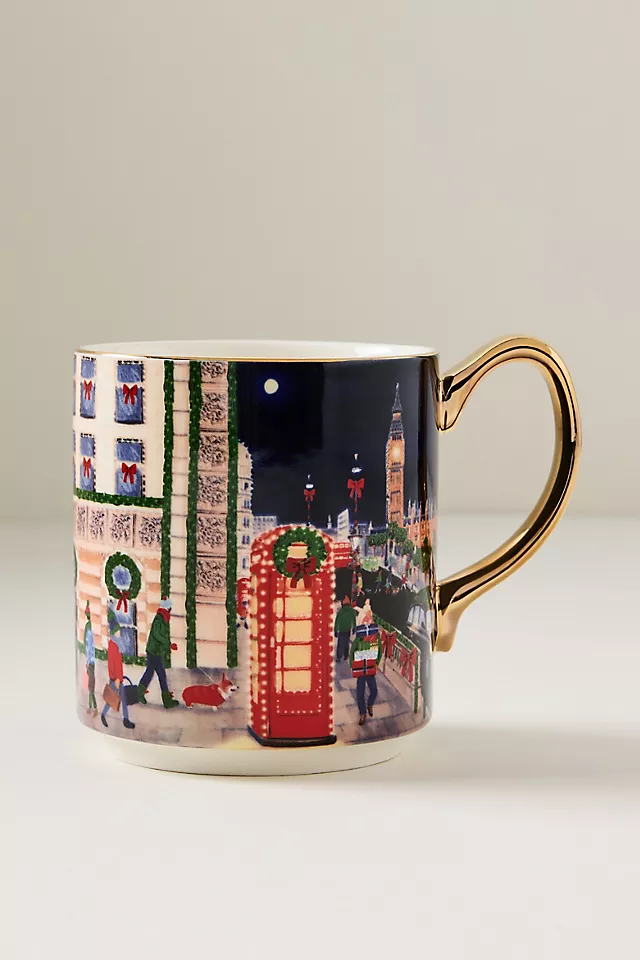 Holiday in the City Stoneware Mug