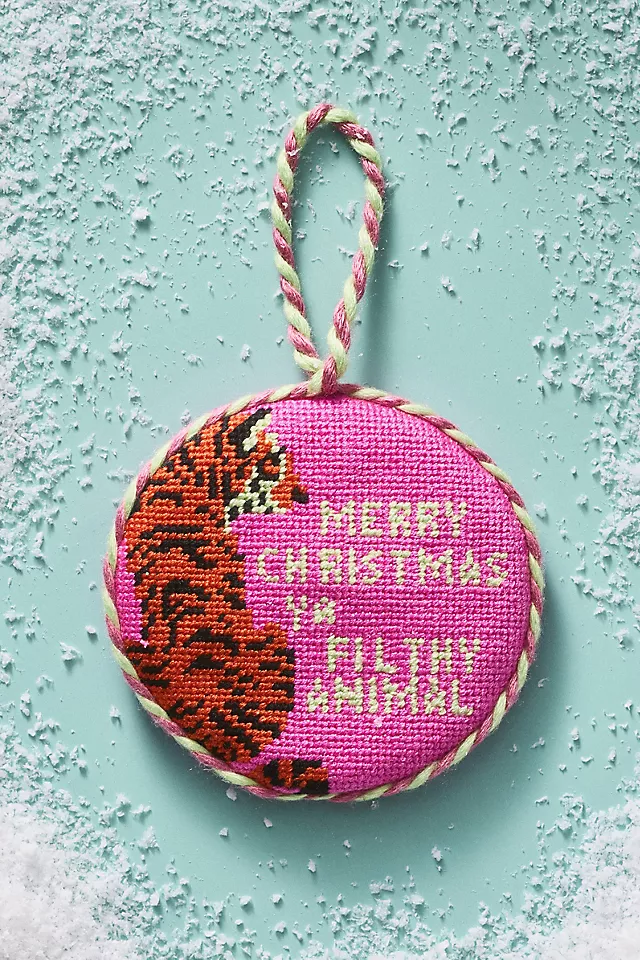 Furbish Studio Needlepoint Ornament