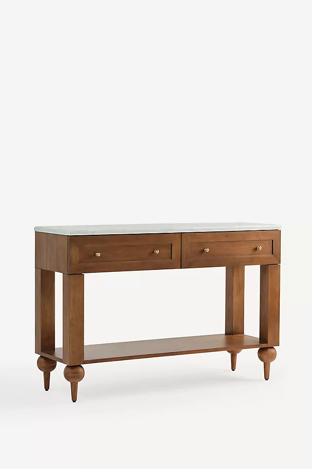 The Fern Marble Top Console