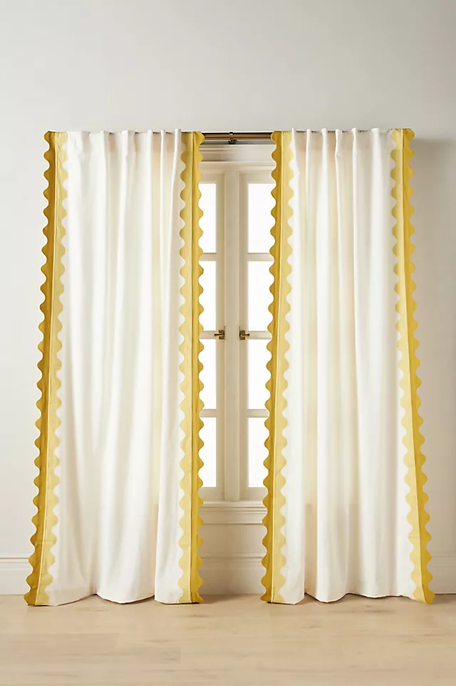 Maeve Scalloped Cotton Curtain