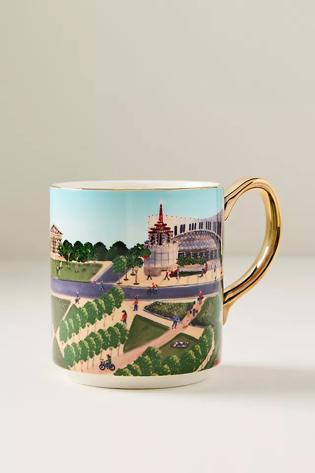 Holiday in the City Stoneware Mug