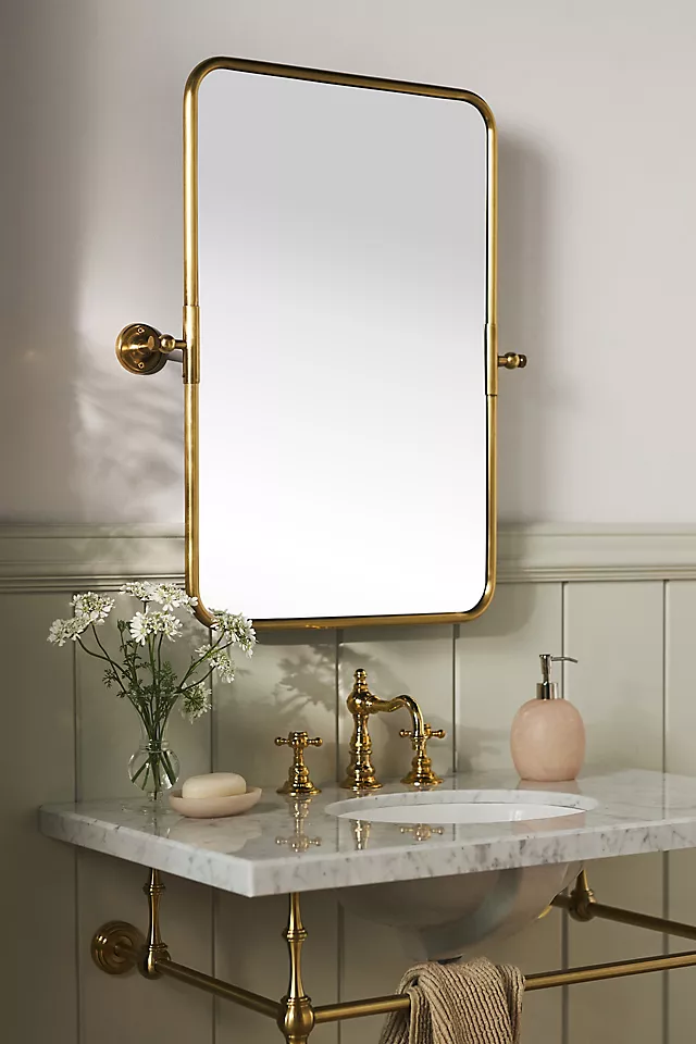Burnish Brass Mirror